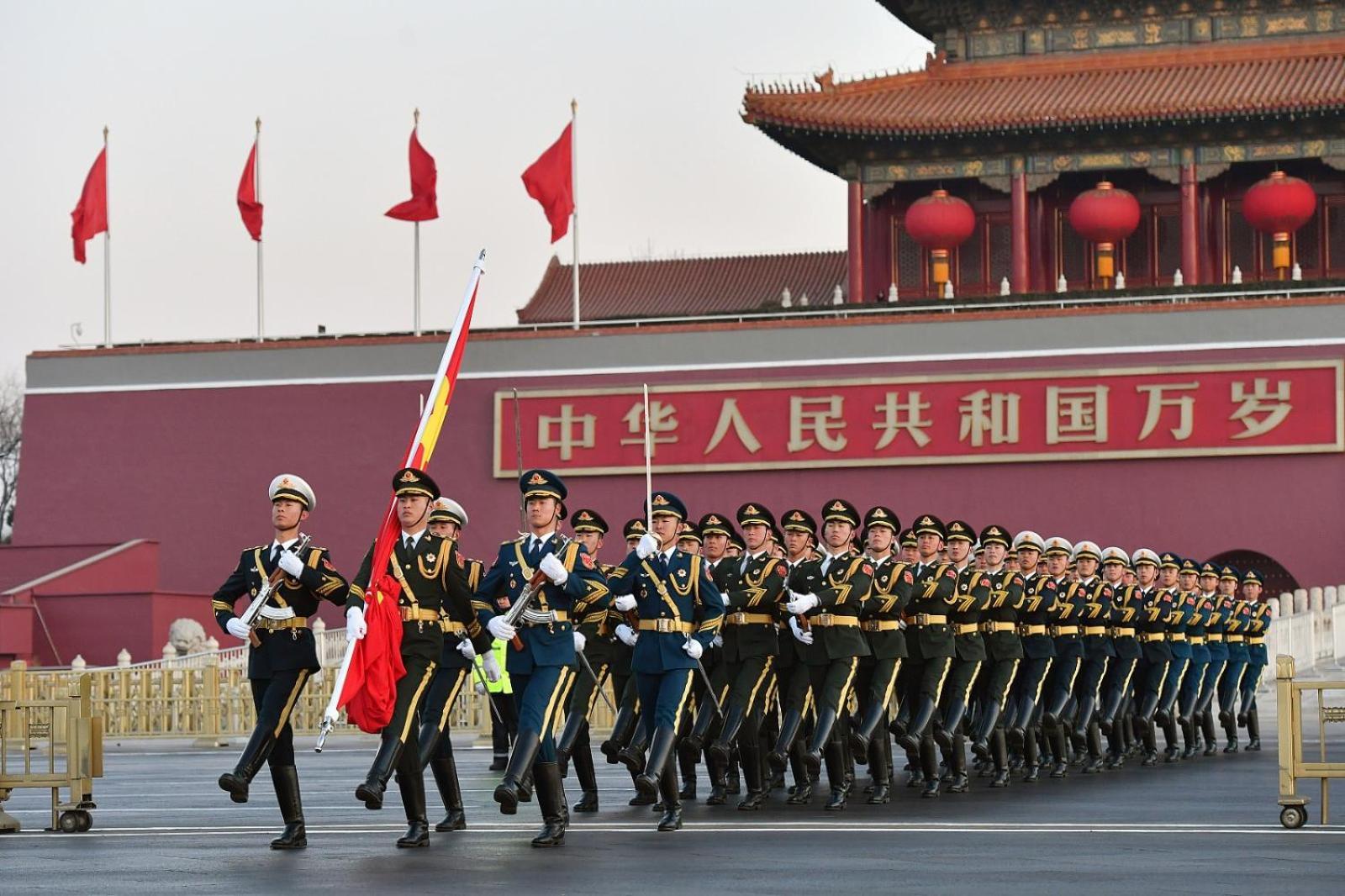 East Sacred Hotel: Tiananmen Square Proximity with Tourism Services Beijing Exterior photo The 60th Anniversary of the Founding of the People's Republic of China military parade
